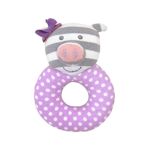 Apple Park - Farm Buddies Penny the Piggy Teething Rattle