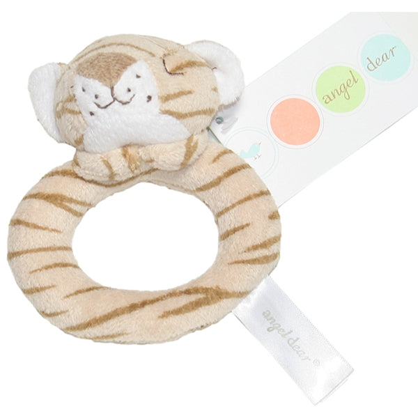 Angel Dear - Ring Rattle - Brown Tiger