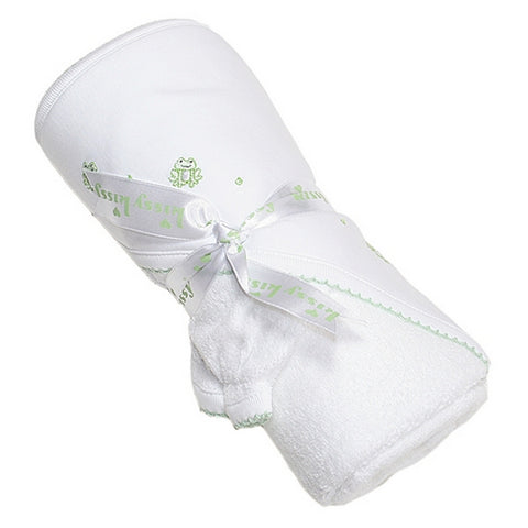 Kissy Kissy - Homeward Bound Embroidered Towel - Froggy