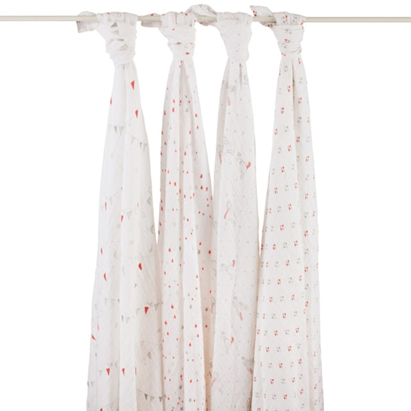 Aden and Anais - Classic Muslin Swaddle 4 Pack - Make Believe