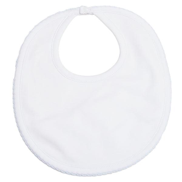 Kissy Kissy - Basic Bib - White Blue