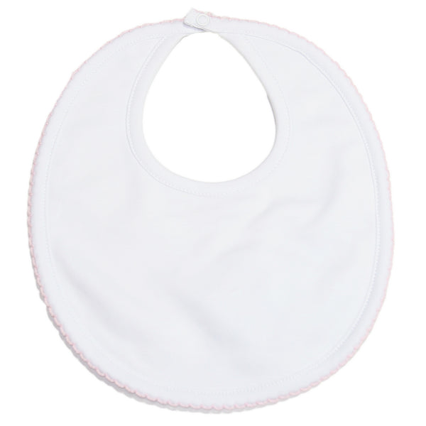 Kissy Kissy - Basic Bib - White Pink