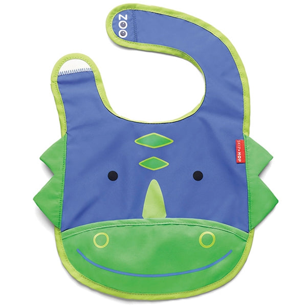 Skip Hop - Zoo Bibs - Tuck-Away Bibs  - Dinosaur