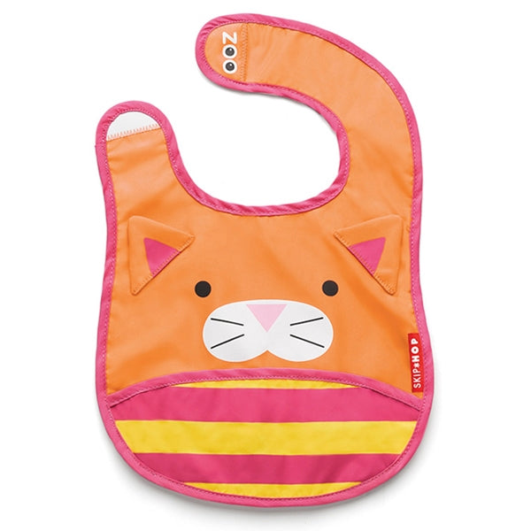 Skip Hop - Zoo Bibs - Tuck-Away Bibs  - Cat