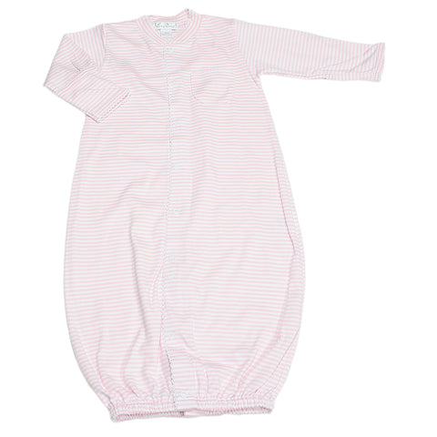 Kissy Kissy - Simple Stripes Converter Gown - Pink