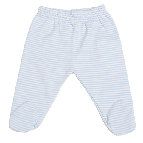 Kissy Kissy - Simple Stripes Footed Pant - Blue