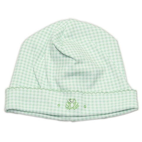 Kissy Kissy - Homeward Gingham Hat - Froggy