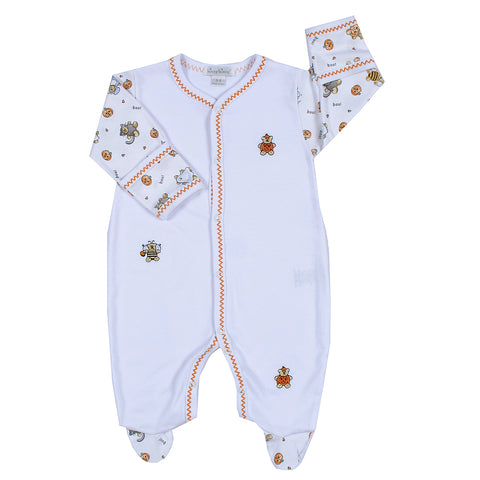 Kissy Kissy - Ghost O Lantern Print Footie