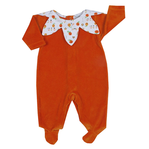 Kissy Kissy - Ghost O Lantern Velour Footie