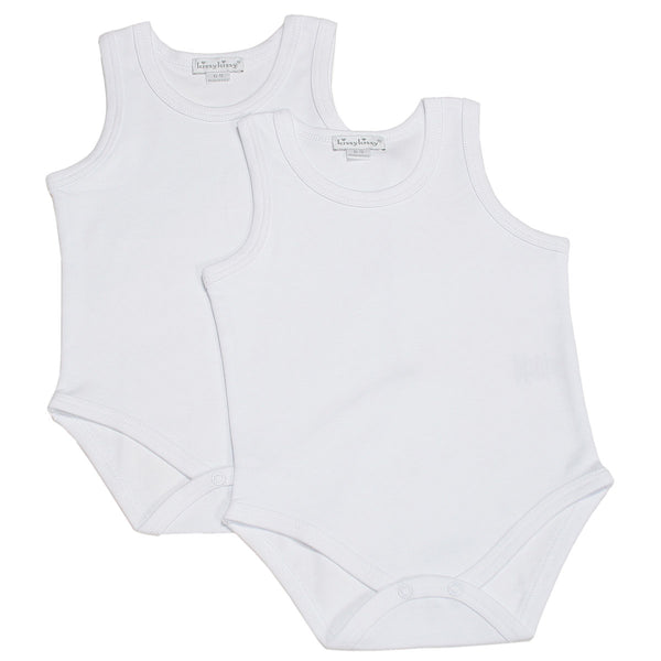 Kissy Kissy - Sets 2 Pack Tank Bodysuit - White