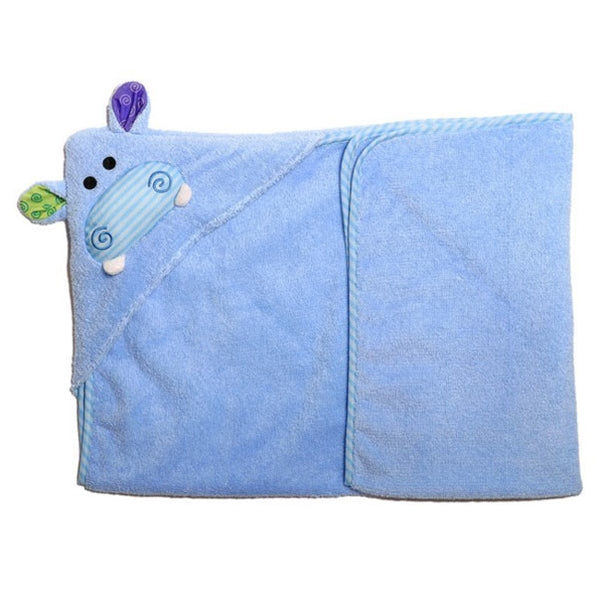 Zoocchini - Baby Hooded Towel - Henry the Hippo