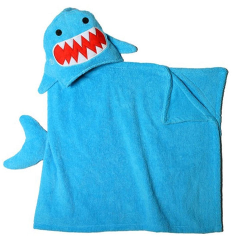 Zoocchini - Kids Hooded Towel - Sherman the Shark