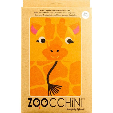 Zoocchini - Girls Organic Cami Panty 2 Piece Set - Giraffe