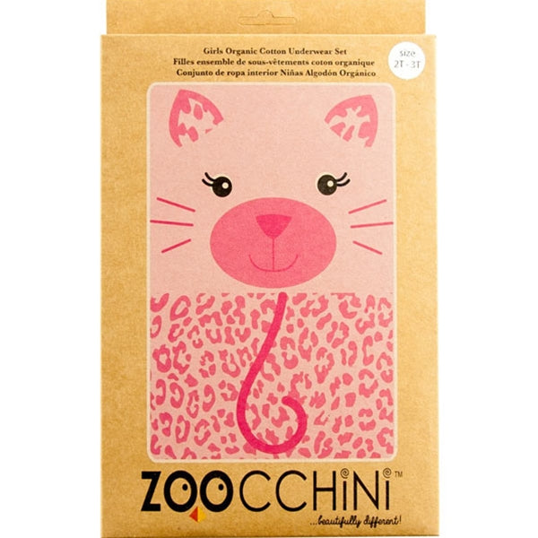 Zoocchini - Girls Organic Cami Panty 2 Piece Set - Kitty