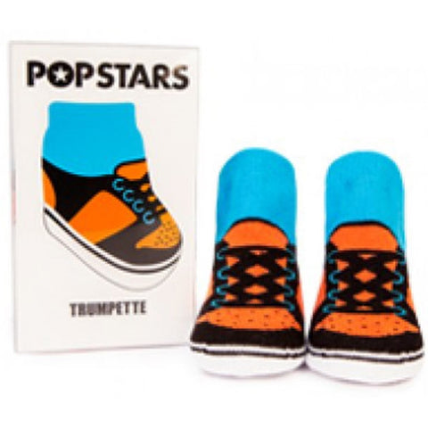 Trumpette - Pop Star Single Pair Gift Box - Orange 0-12M