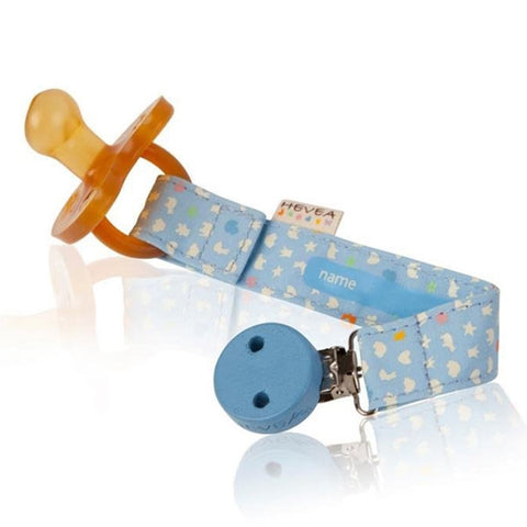 Hevea - Pacifier Holder - Organic Cotton -  Blue