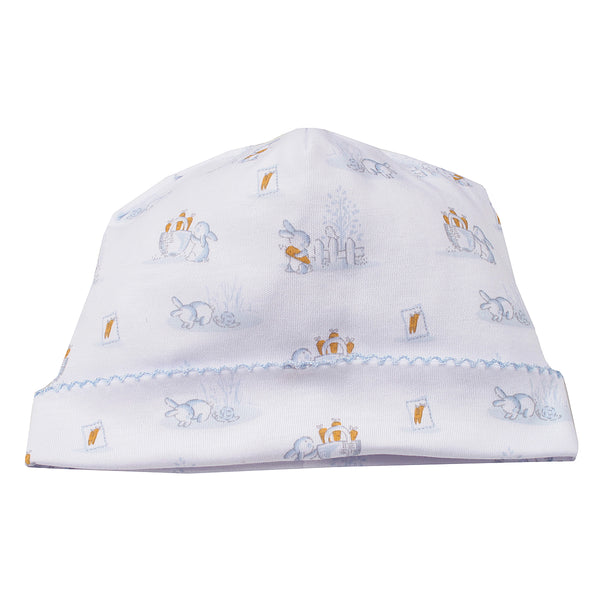 Kissy Kissy - Baby Cottontail Print Hat - Blue