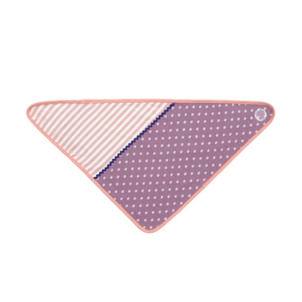 Apple Park -  Farm Buddies Purple Polka Dots Bandanna Bib