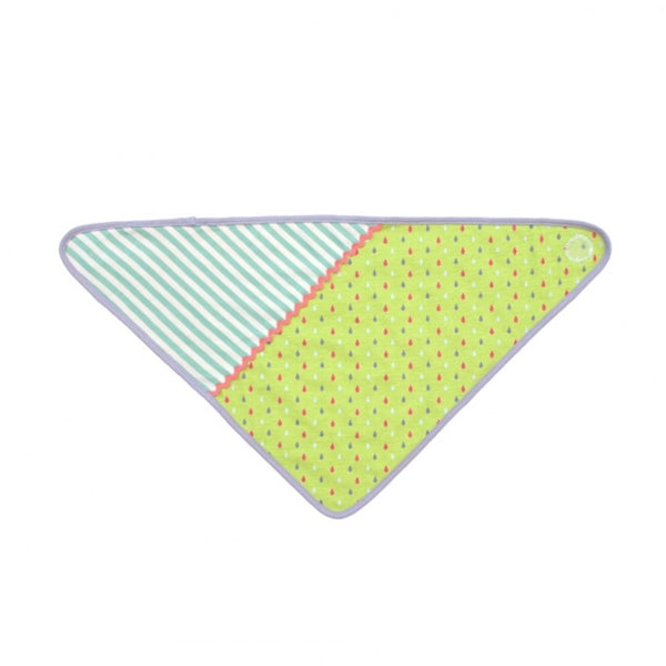 Apple Park -  Farm Buddies Green Tear Drops Bandanna Bib