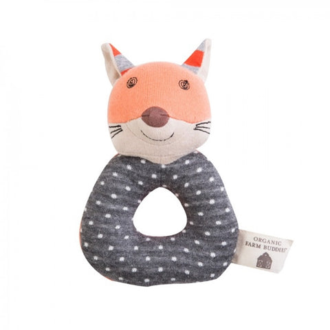 Apple Park -  Farm Buddies Frenchy Fox Teething Rattle