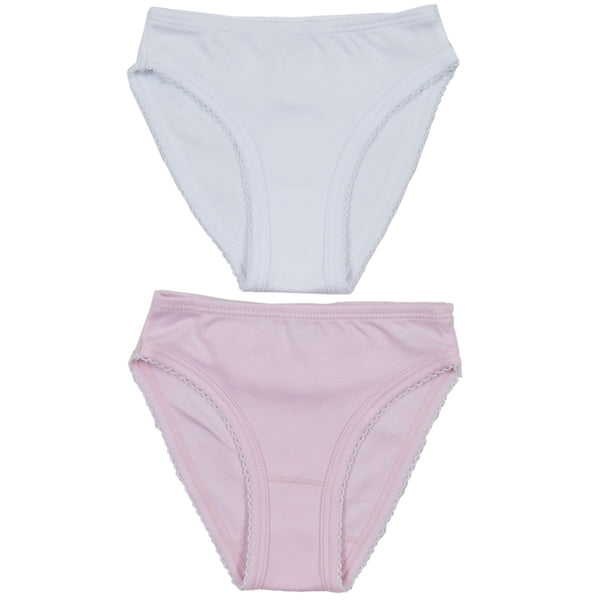 Kissy Kissy - Basics 2 Pack Panties - White Pink