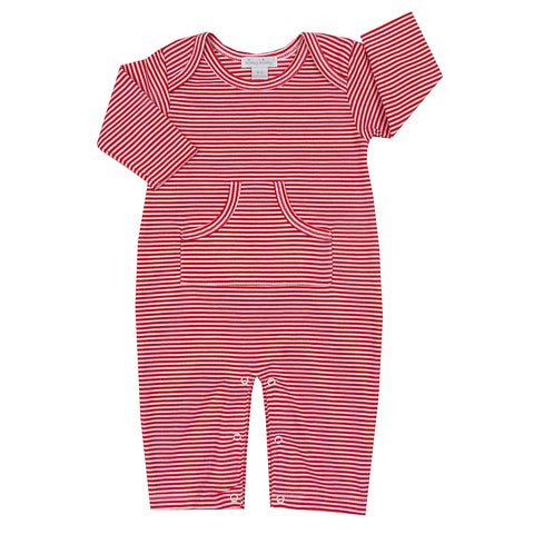 Kissy Kissy - Essentials Stripe Playsuit - Red