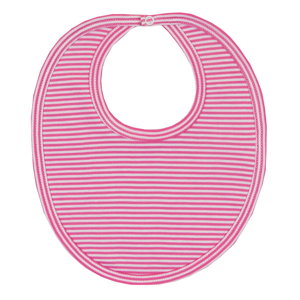 Kissy Kissy - Essentials Stripe Bib - Fuschia