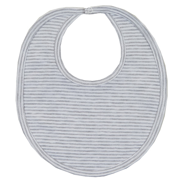 Kissy Kissy - Essentials Stripe Bib - Grey