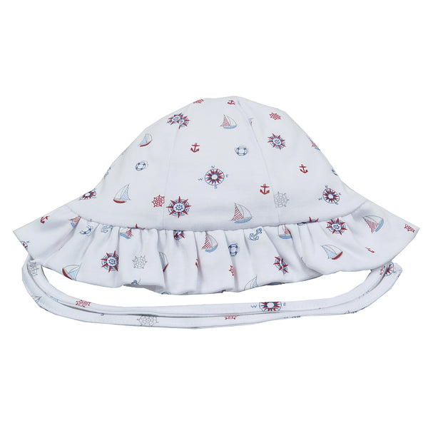 Kissy Kissy - Nautical Mile  Print Floppy Hat