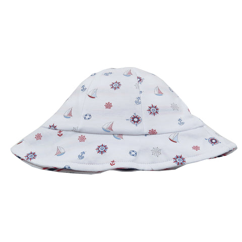 Kissy Kissy - Nautical Mile  Reversible Sunhat