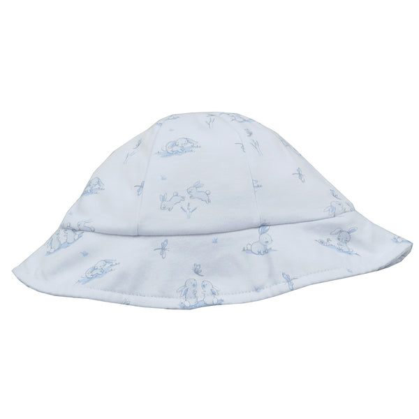 Kissy Kissy - Bunches Of Bunnies  Print Sunhat - Blue