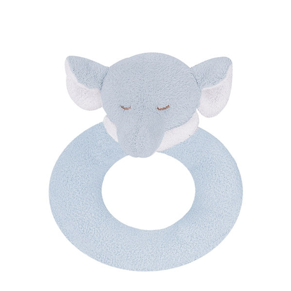 Angel Dear - Ring Rattle - Blue Elephant