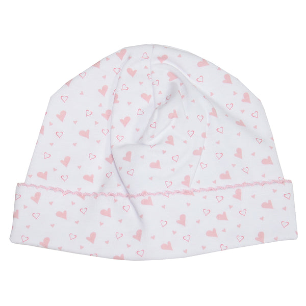 Kissy Kissy - Hearts And Stars  Print Hat - Pink