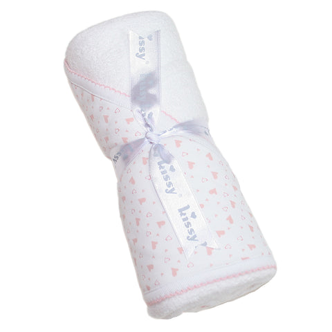 Kissy Kissy - Hearts And Stars  Towel With Mitt - Pink