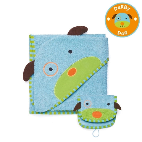 Skip Hop - Zoo Towel and Mitt Set - Dog