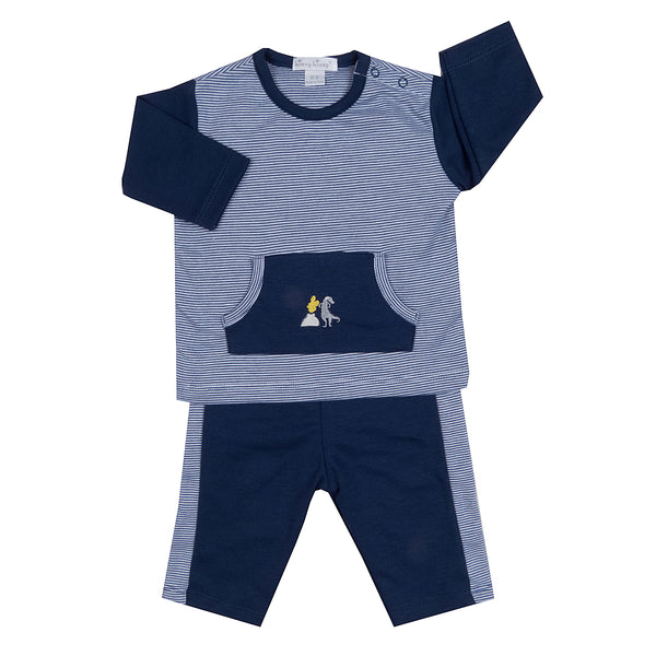 Kissy Kissy - Jurassic Journey  Pant Set - Navy