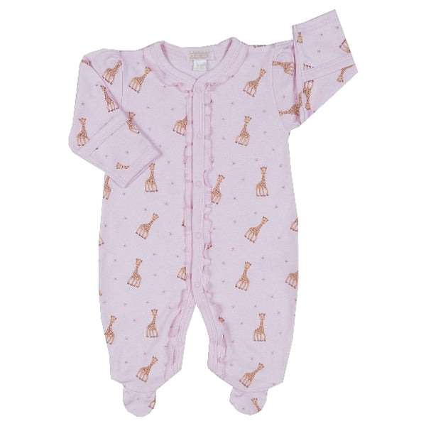 Kissy Kissy - Sophie La Girafe  Print Footie - Pink