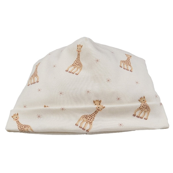 Kissy Kissy - Sophie La Girafe  Print Hat - Ecru