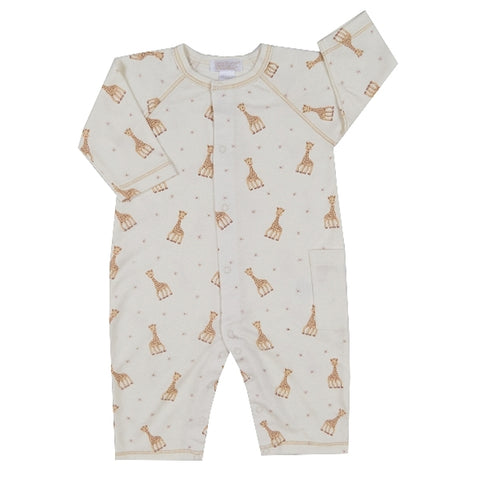 Kissy Kissy - Sophie La Girafe  Print Playsuit - Ecru