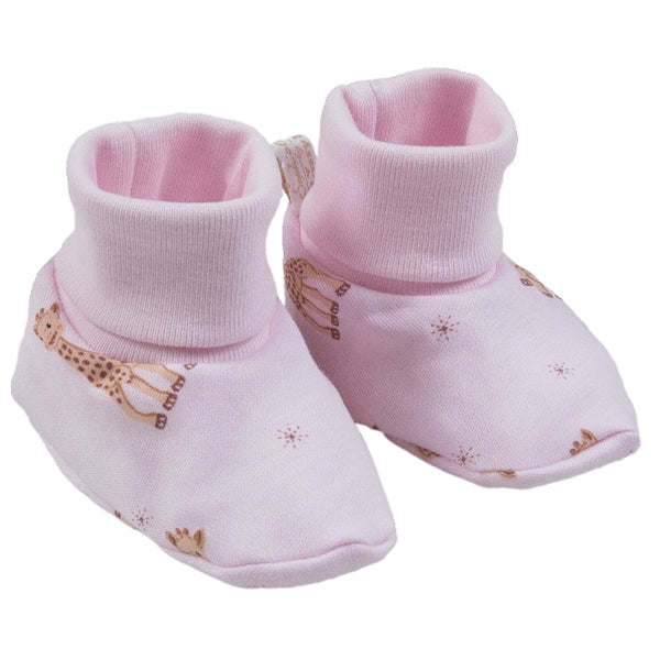 Kissy Kissy - Sophie La Girafe  Print Booties - Pink