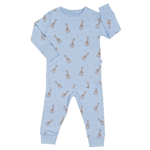 Kissy Kissy - Sophie La Girafe  Print Pajamas - Blue