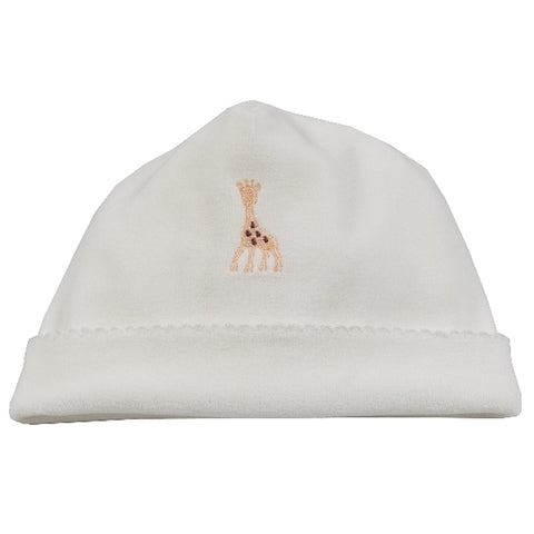 Kissy Kissy - Sophie La Girafe  Velour Hat - Ecru