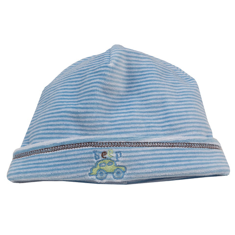 Kissy Kissy - City Tour  Velour Stripe Hat - Blue