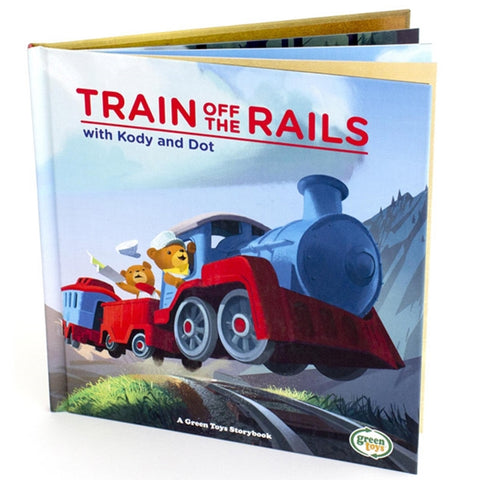 Green Toys - Train off the Rails Book