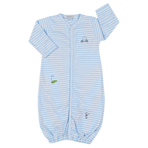 Kissy Kissy - Mini Golf  Stripe Converter Gown - Blue