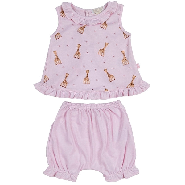 Kissy Kissy - Sophie La Girafe  Print Sunsuit - Pink