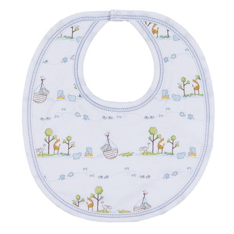 Kissy Kissy - Noahs  Print Bib - Blue