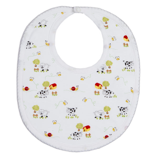 Kissy Kissy - Barnyard Bunch  Print Bib