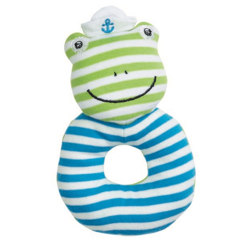 Apple Park - Farm Buddies Teething Rattle - Skippy the Frog