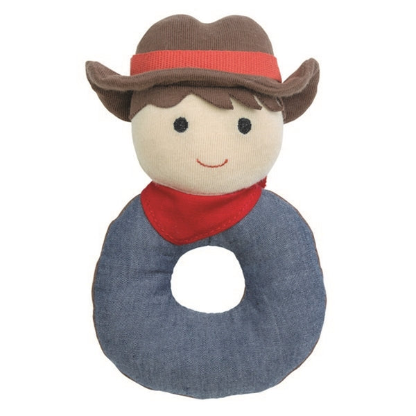 Apple Park - Farm Buddies Teething Rattle - Barnyard Billy 